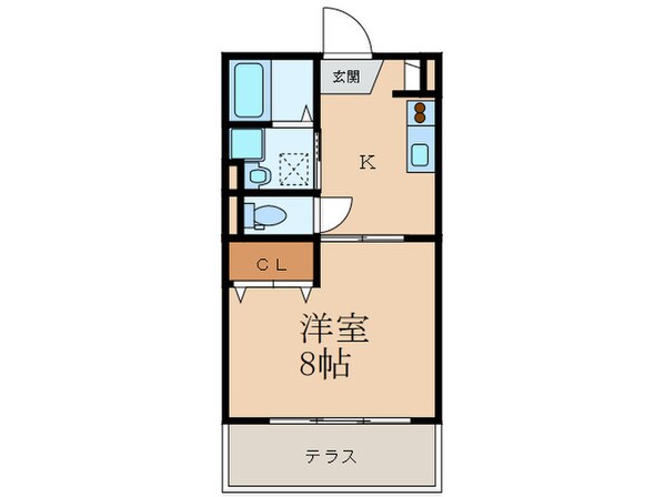 モナリエ横代の物件間取画像